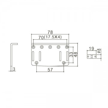 Gotoh bridge 203B-4, Fender-style, P/J-bass, diverse kleuren