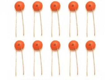 22pf ceramic capacitor pack of 10