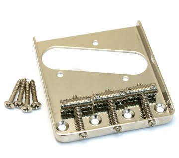 Vintage Telecaster bridge, 3 saddles / chrome, black or gold