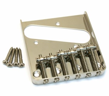 Standard Telecaster bridge, string spacing: 10,8 mm, chrome