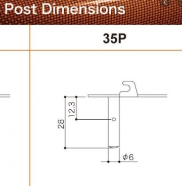 35p post dimensions