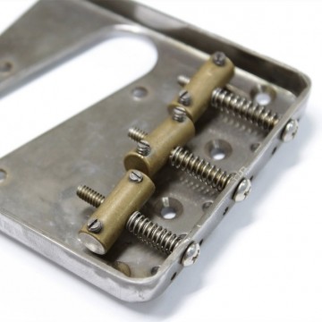 Q-parts Telecaster 1954 bridge, solid brass saddles