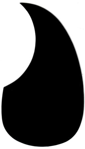 Acoustic pickguard black