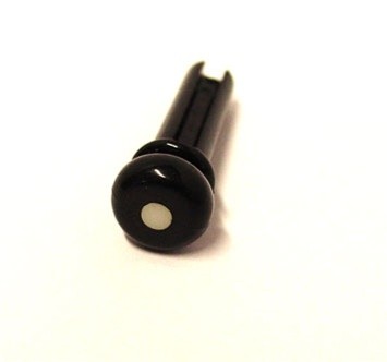 Allparts black bridge pin for acoustic bass (setje van 4)