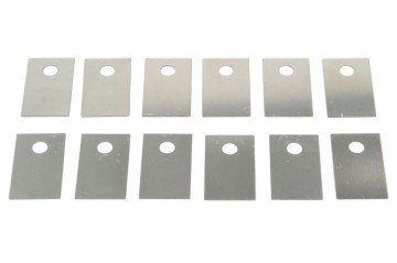 Allparts shim set for locking tremolo saddles, set of 12