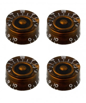 Brown vintage speed knob set