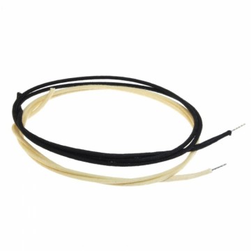 Allparts cloth covered pickup wire (push back), black or white, 1 meter