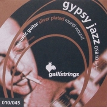 Galli GSB10 .010-.045, silver plated / Gypsy Jazz snaren