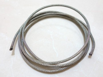 Allparts cloth covered wire with braided shield, 1 meter (Gibson style)