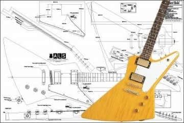 Gibsonexplorerguitarplan