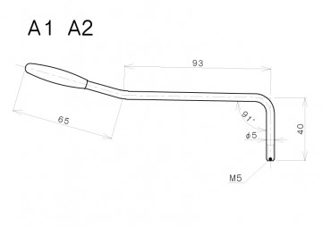 Gotoh tremolo arm, 5mm schroefdraad, diverse opties/kleuren