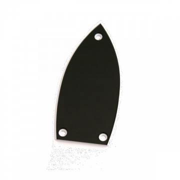 HotRod truss rod cover, Gretsch, blank 2 ply (black/white)