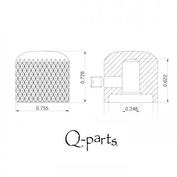 Q-parts Telecaster knob set
