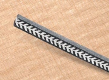 Herringbone top purfling