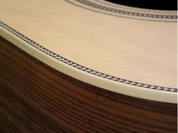 Herringbone top purfling