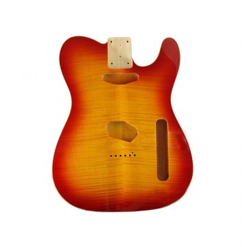 Hotrod flame bound cherry sunburst tele