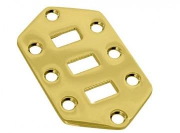 Jaguar lower control plate gold