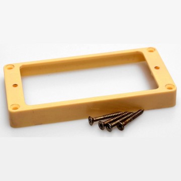 Q-parts Les Paul pickup mouting ring, Cream, set of 2