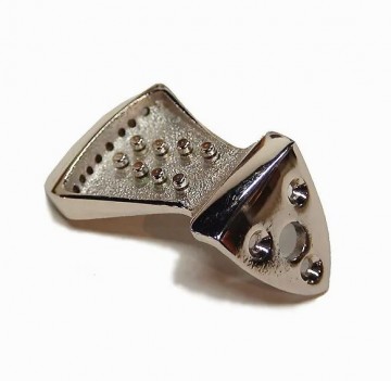 Monteleone style tailpiece nickel