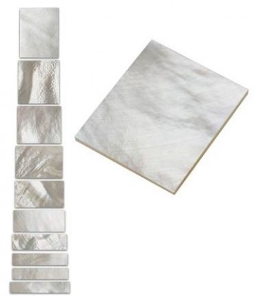 Mother of pearl Les Paul Custom inlay set (10 stuks)