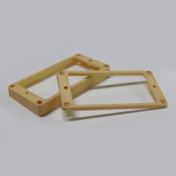Q-parts Les Paul pickup mouting ring, Cream, set of 2