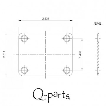 Q-parts 4-hole neck plate