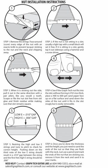 Graph Tech Tusq Nut, Fender-style, PQ-2200-00