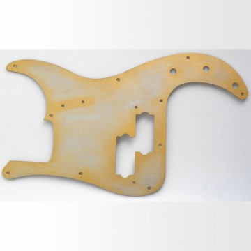 Q-parts P-bass pickguard, gold aluminium
