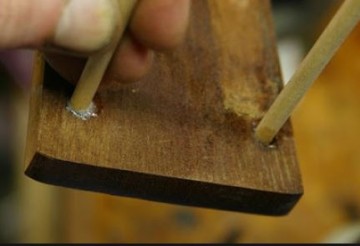 Peghead filler maple