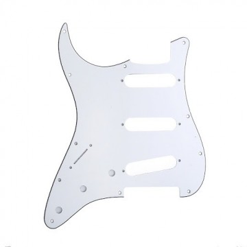 Pickguard strat lh white