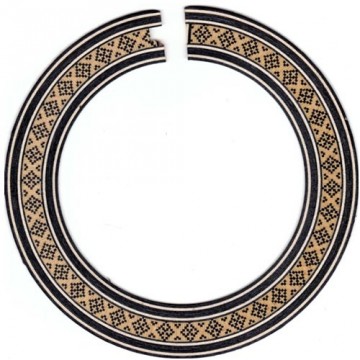 Soundhole rosette (klassieke gitaar) - Timber mosaic