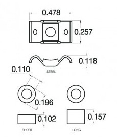 Q-Parts Stratocaster string guide