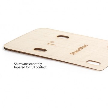 Stewmac bass neck shim taper