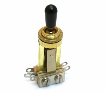 Switchcraft toggle switch, long model, gold