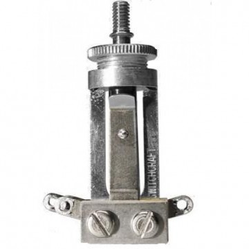 Switchcraft toggle switch, long model, nickel