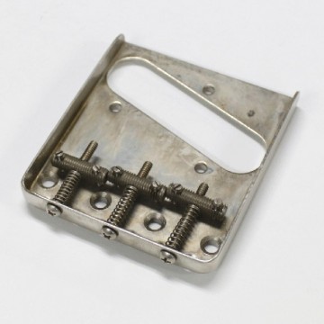 Q-parts Telecaster 1958 bridge with treaded saddles