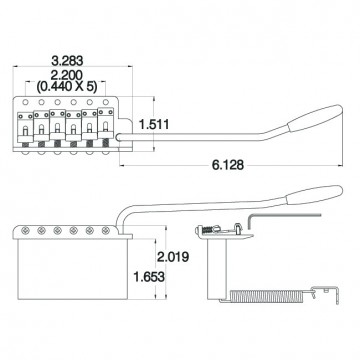 Q-parts Stratocaster tremolo