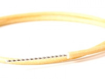 Allparts cloth covered pickup wire (push back), black or white, 1 meter