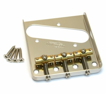 Gotoh/Wilkinson® Swivel saddle Tele bridge, 3 saddles / Nickel or Gold