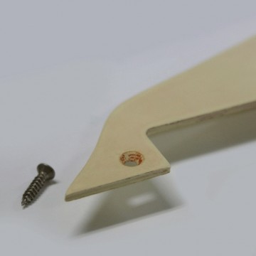 Q-parts Les Paul pickguard, cream, inclusief bracket