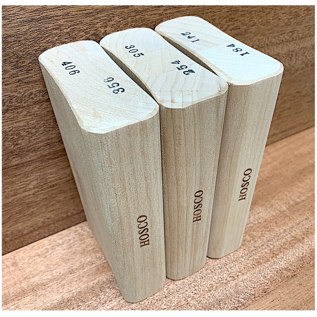 HotRod fretboard radius sanding blocks, set of 3 Fret gereedschap
